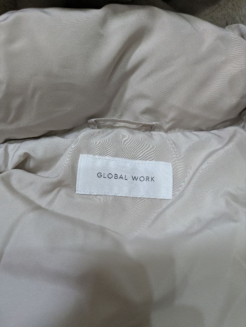【美品】グローバルワーク ウツクシルエット 撥水ダウンコート L