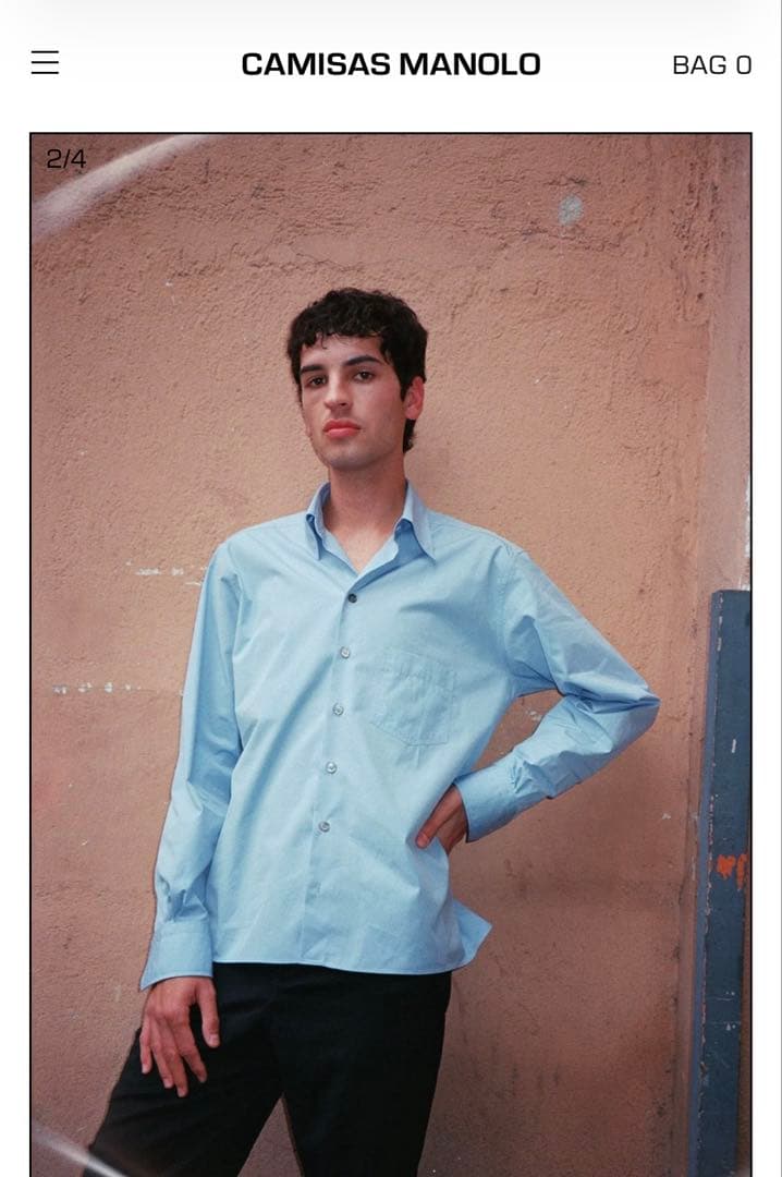 トップス MEDIUM BLUE CAMPO SHIRT