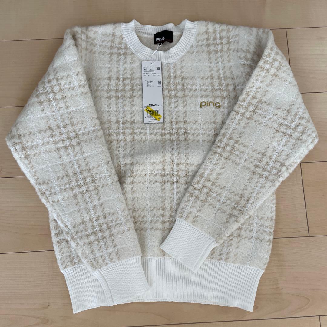【新品】PING チェック柄 ニットセットアップ