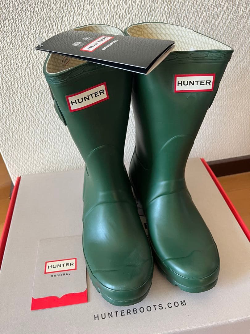 Hunterレインブーツ ミドル丈(22㎝)美品