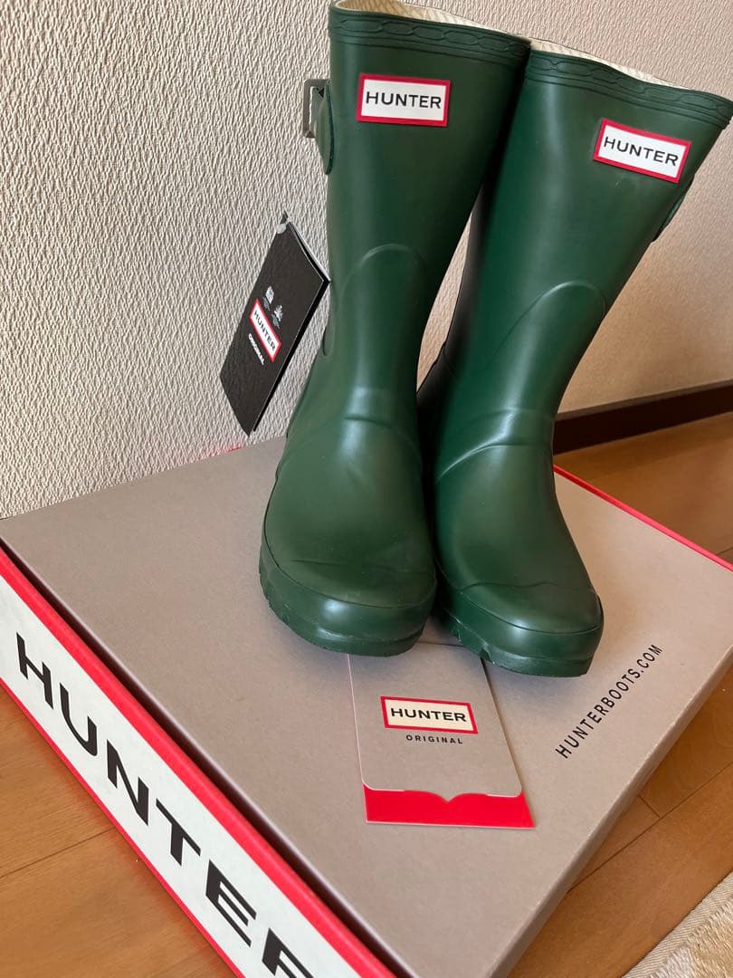 Hunterレインブーツ ミドル丈(22㎝)美品