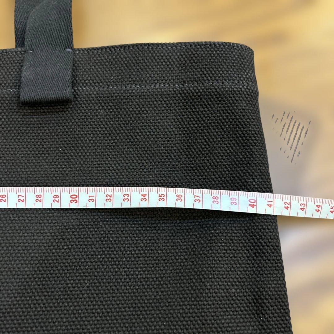 ILBISONTEブラックキャンバストートバッグ