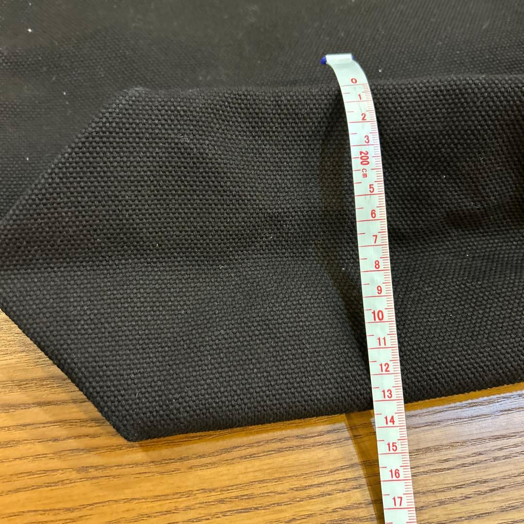 ILBISONTEブラックキャンバストートバッグ