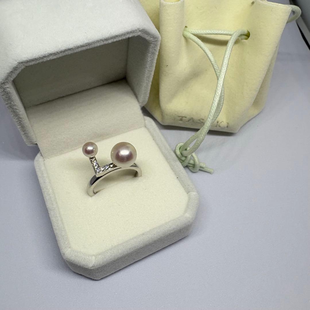 TASAKI バランスノート⭐︎パヴェパールリング　13号　ほぼ新品です