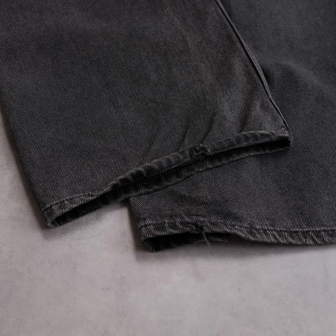 美品 MM6 ブラックデニム ラップパンツ 近年モデル ワイド 24ss