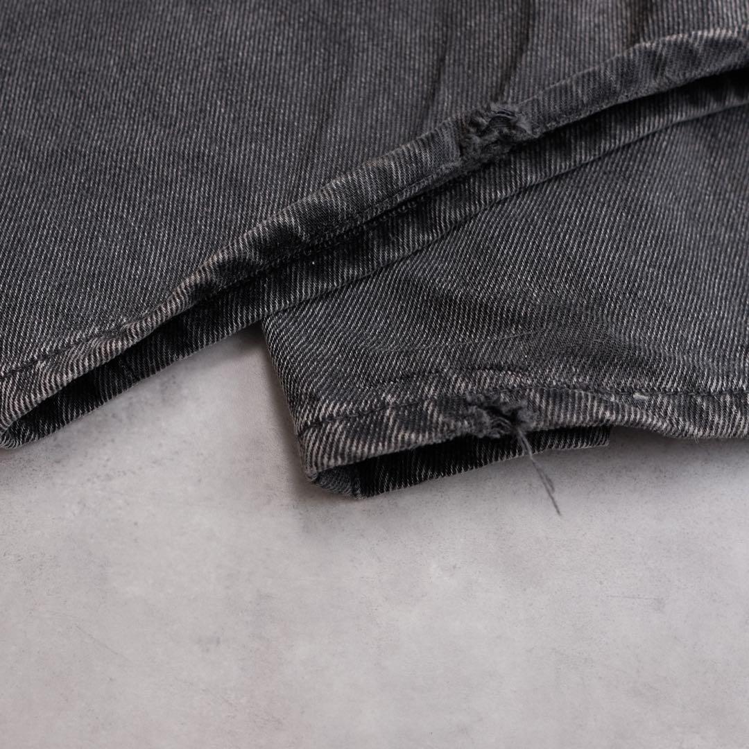 美品 MM6 ブラックデニム ラップパンツ 近年モデル ワイド 24ss