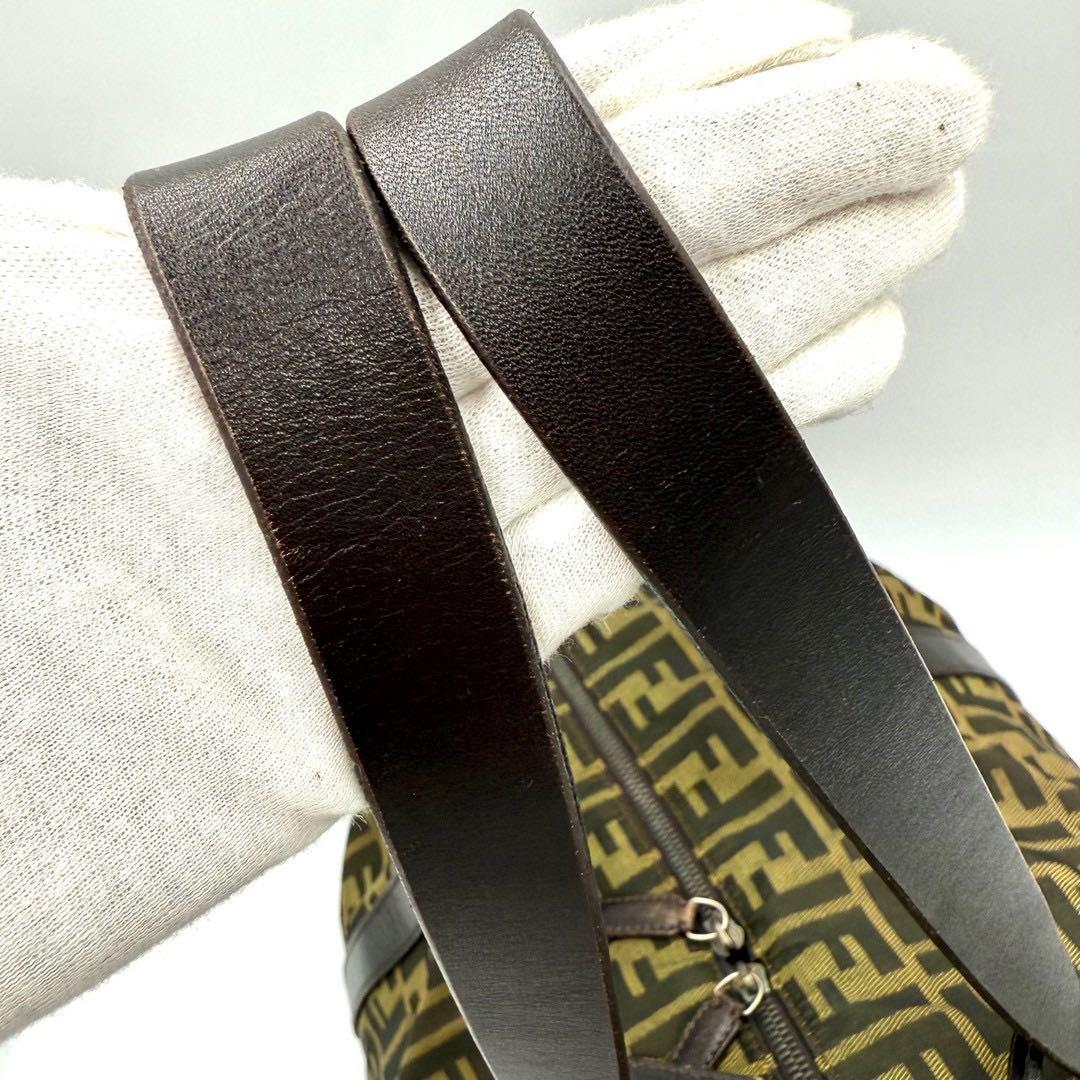 フェンディ ズッカ ボストンバッグ ショルダーバッグ バッグ　キャンバス 総柄