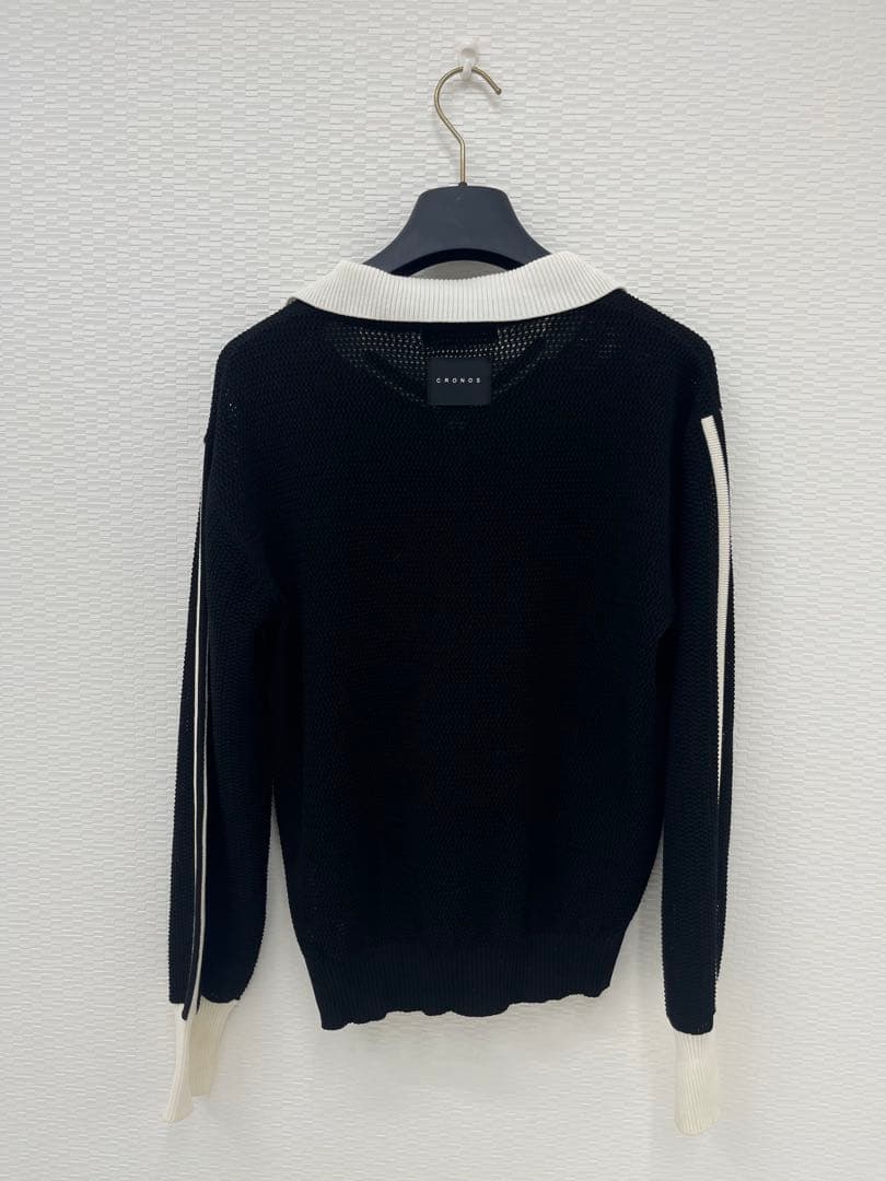 【美品】CRONOS WOMEN クロノス レディース メッシュニット トップス