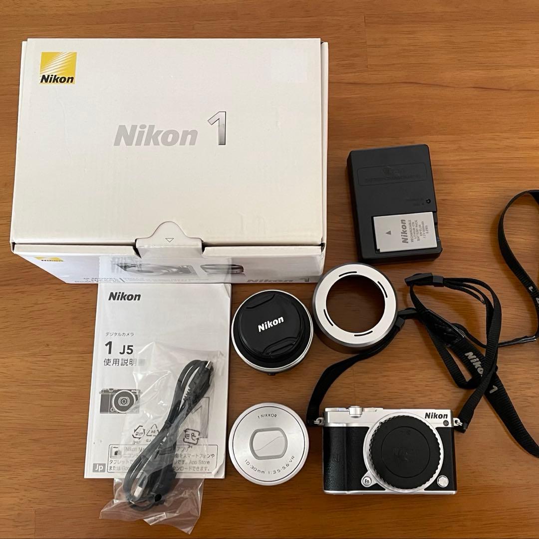 Nikon 1 J5 ミラーレスカメラ レンズ2本セット【動作確認済み】