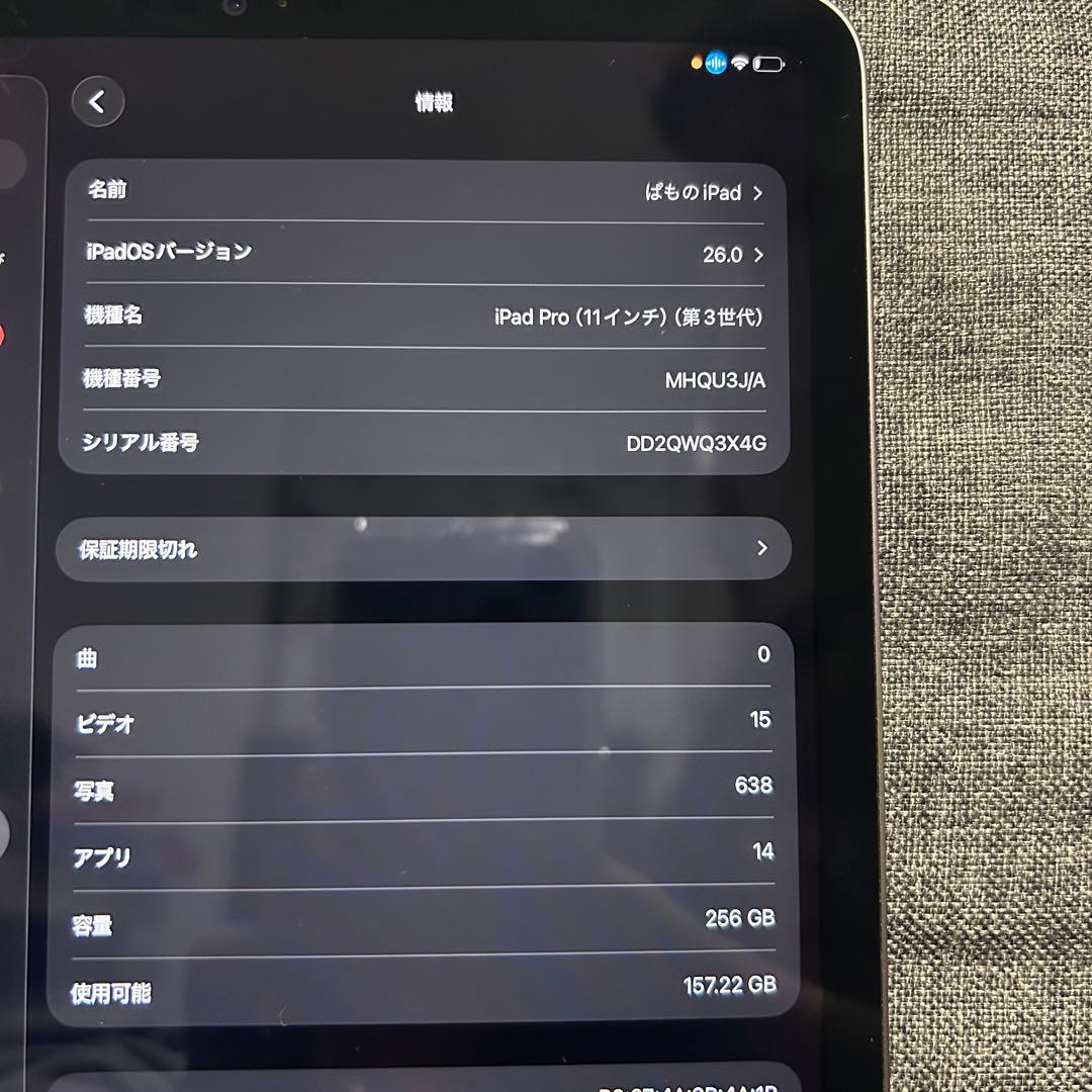 Apple iPad Pro (11インチ) 第3世代 256GB