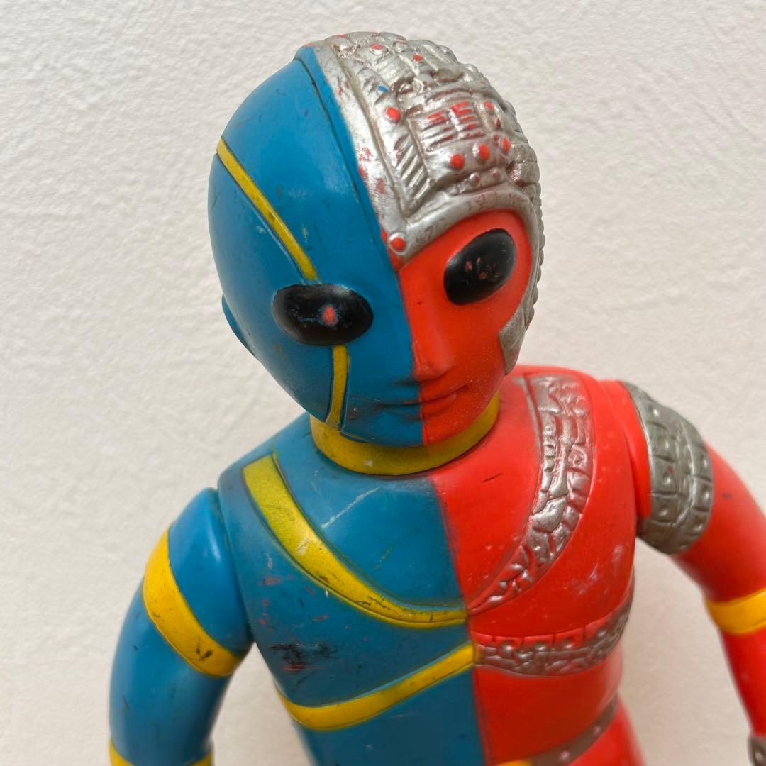 当時物　タカトク　人造人間キカイダー　ソフビ　約28cm　ソフビ