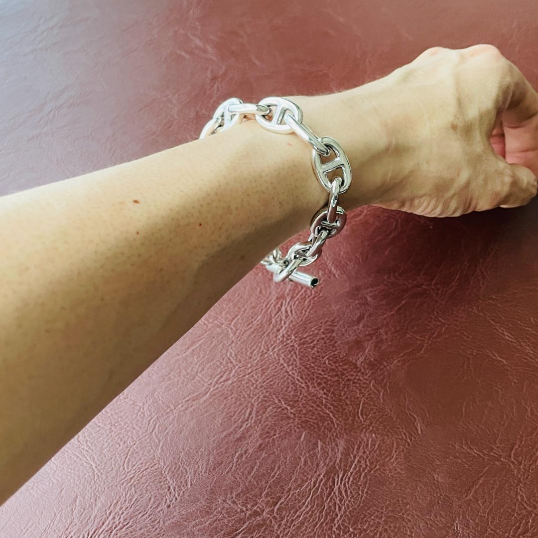 メンズ ブレスレット シルバー925 アンカーチェーン シェーヌダンクルデザイン