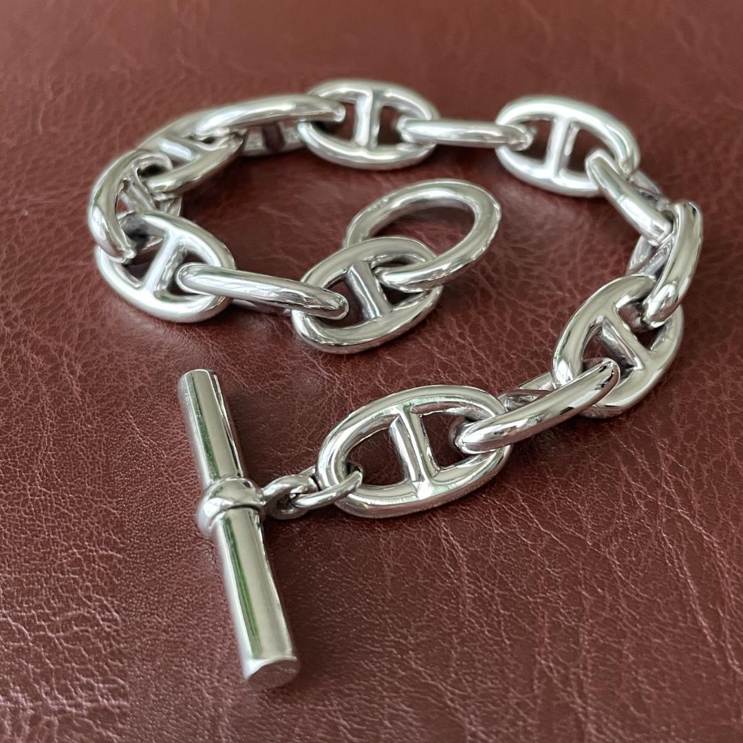 メンズ ブレスレット シルバー925 アンカーチェーン シェーヌダンクルデザイン