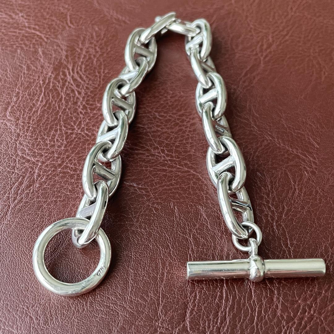 メンズ ブレスレット シルバー925 アンカーチェーン シェーヌダンクルデザイン