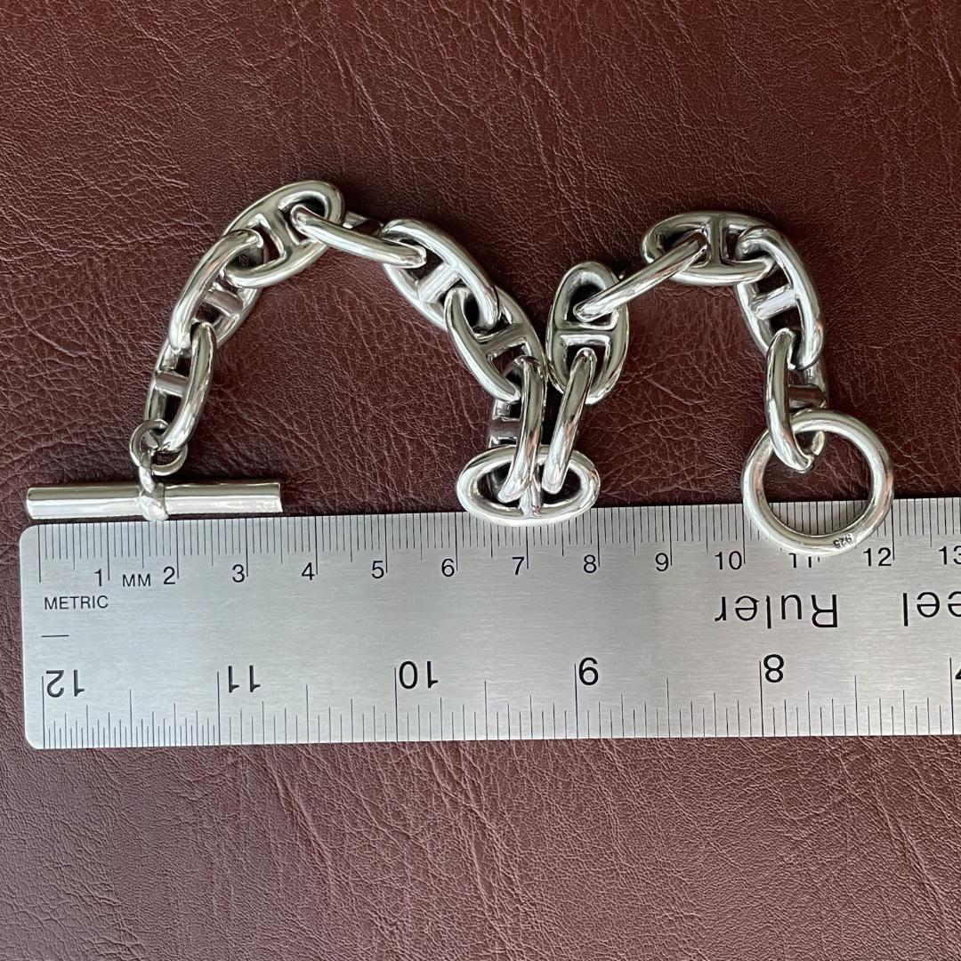 メンズ ブレスレット シルバー925 アンカーチェーン シェーヌダンクルデザイン