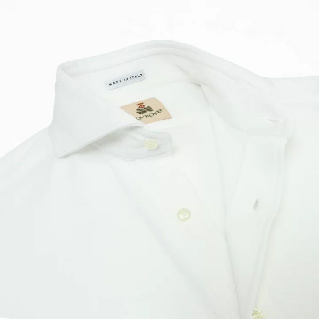 GUYROVER ギローバー カッタウェイ セミワイドカラー ホワイトイタリアL