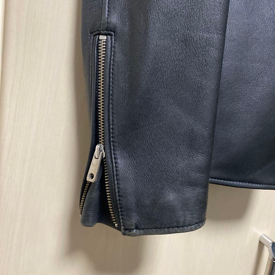 UNITED TOKYO レザージャケット シングル 羊革 本革 ブラック L