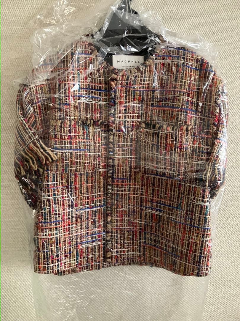 マカフィー　マルチツイードラウンドカラージャケット