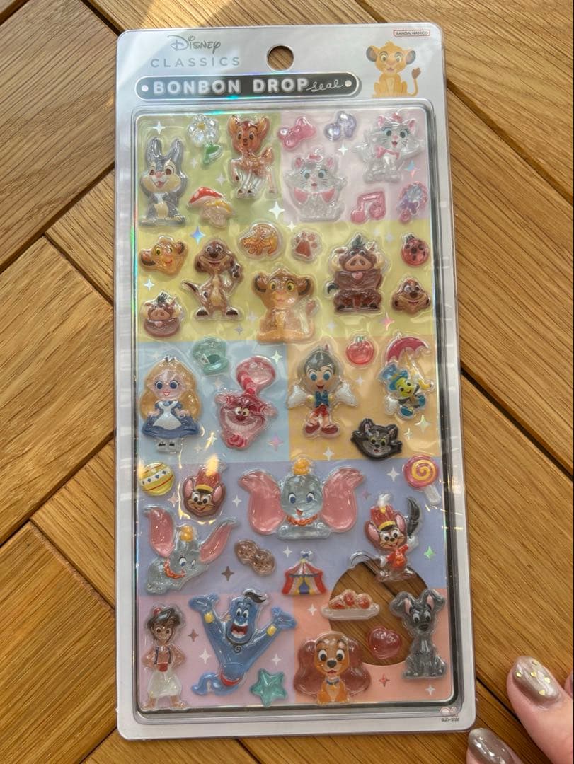 正規品★ボンボンドロップシール　ディズニー　4枚セット