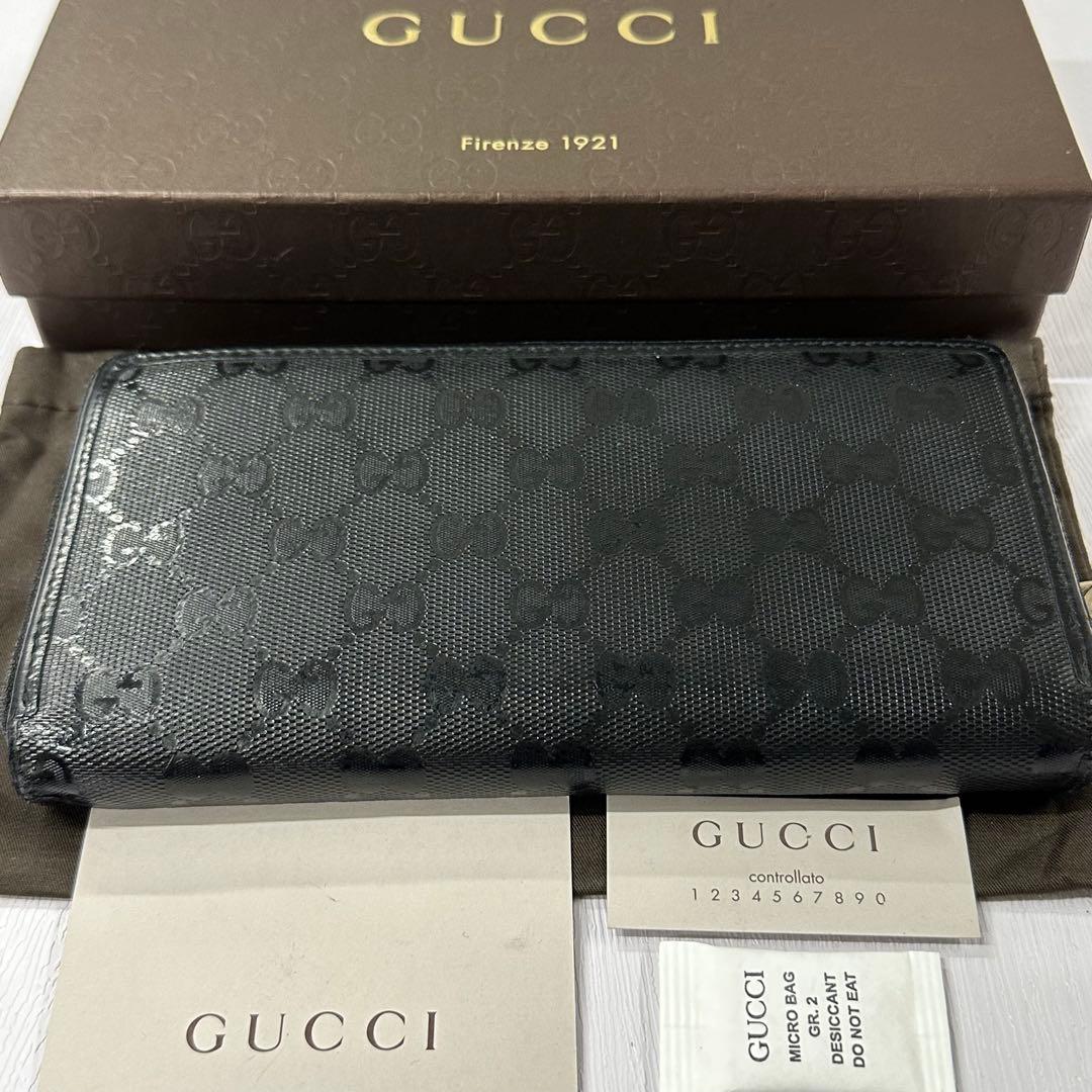新品同様‼️ グッチ　GUCCI 財布　長財布　インプリメ　ラウンドファスナー