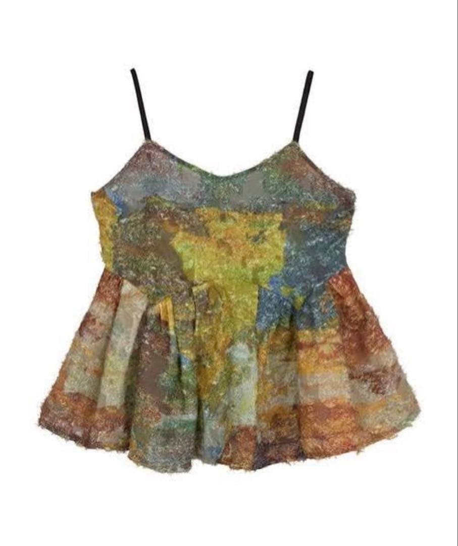 新品 Ameri MEDI RACHEL FLUFFY ART CAMISOLE