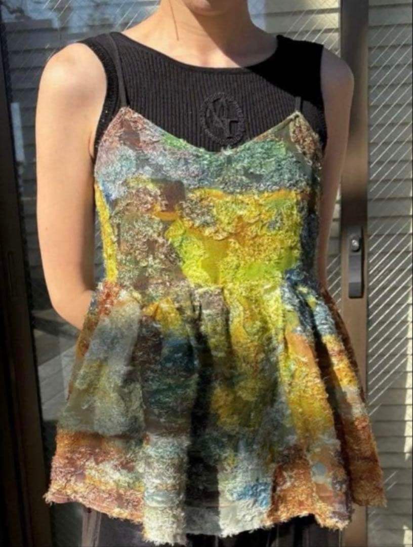 新品 Ameri MEDI RACHEL FLUFFY ART CAMISOLE