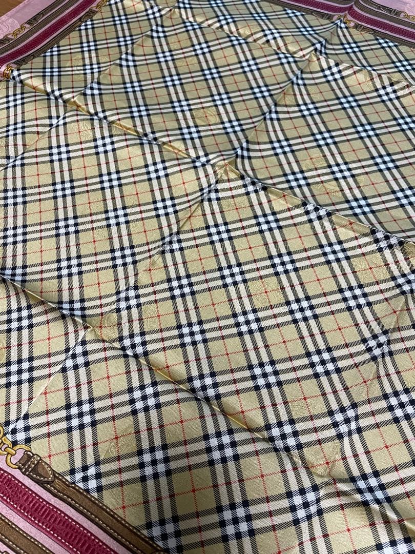 s*y様 Burberrys ピンク チェック柄 ハンカチ 5枚セット