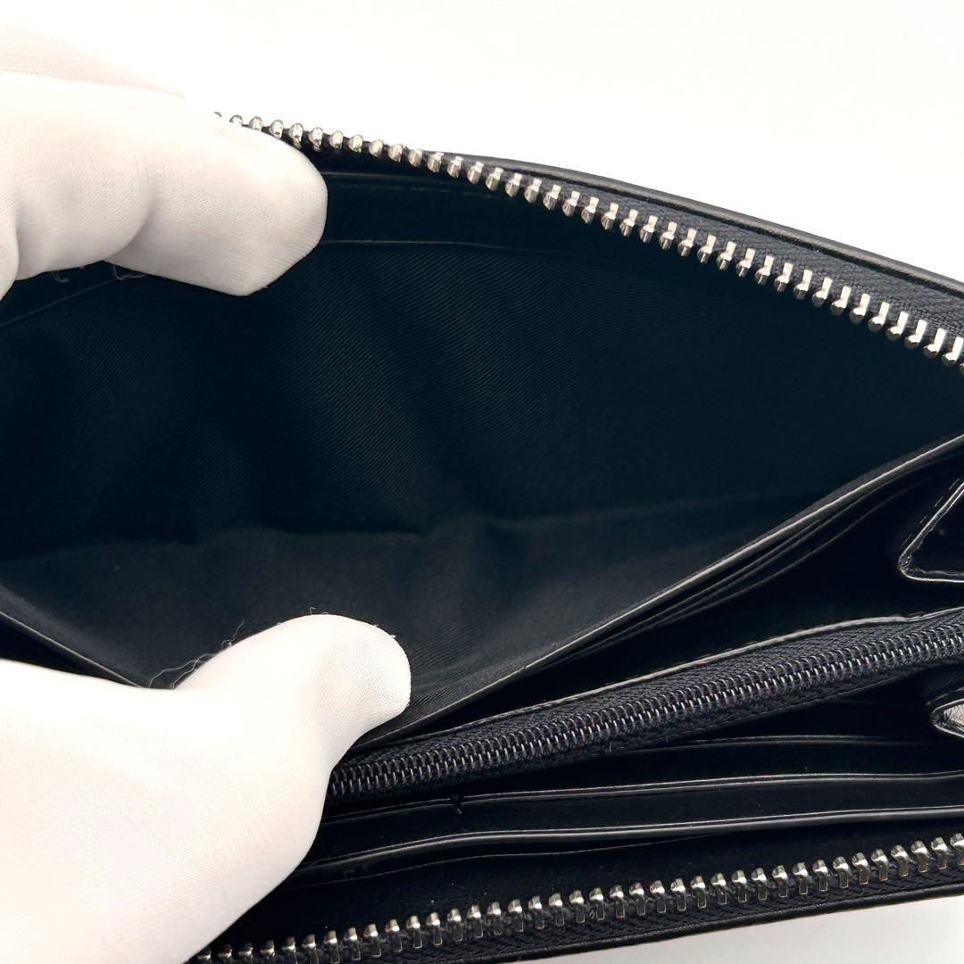 ✨極美品✨ COACH コーチ 長財布 ラウンドファスナー ブラック レザー