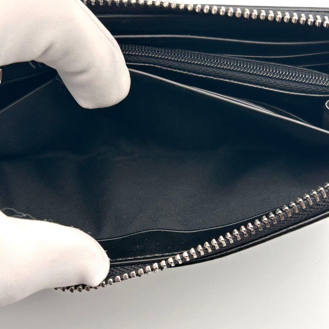 ✨極美品✨ COACH コーチ 長財布 ラウンドファスナー ブラック レザー