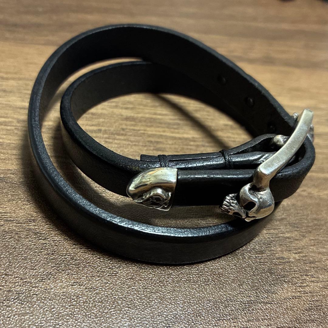 サーティーンデザインズ ダブルローリングレザーブレスレット