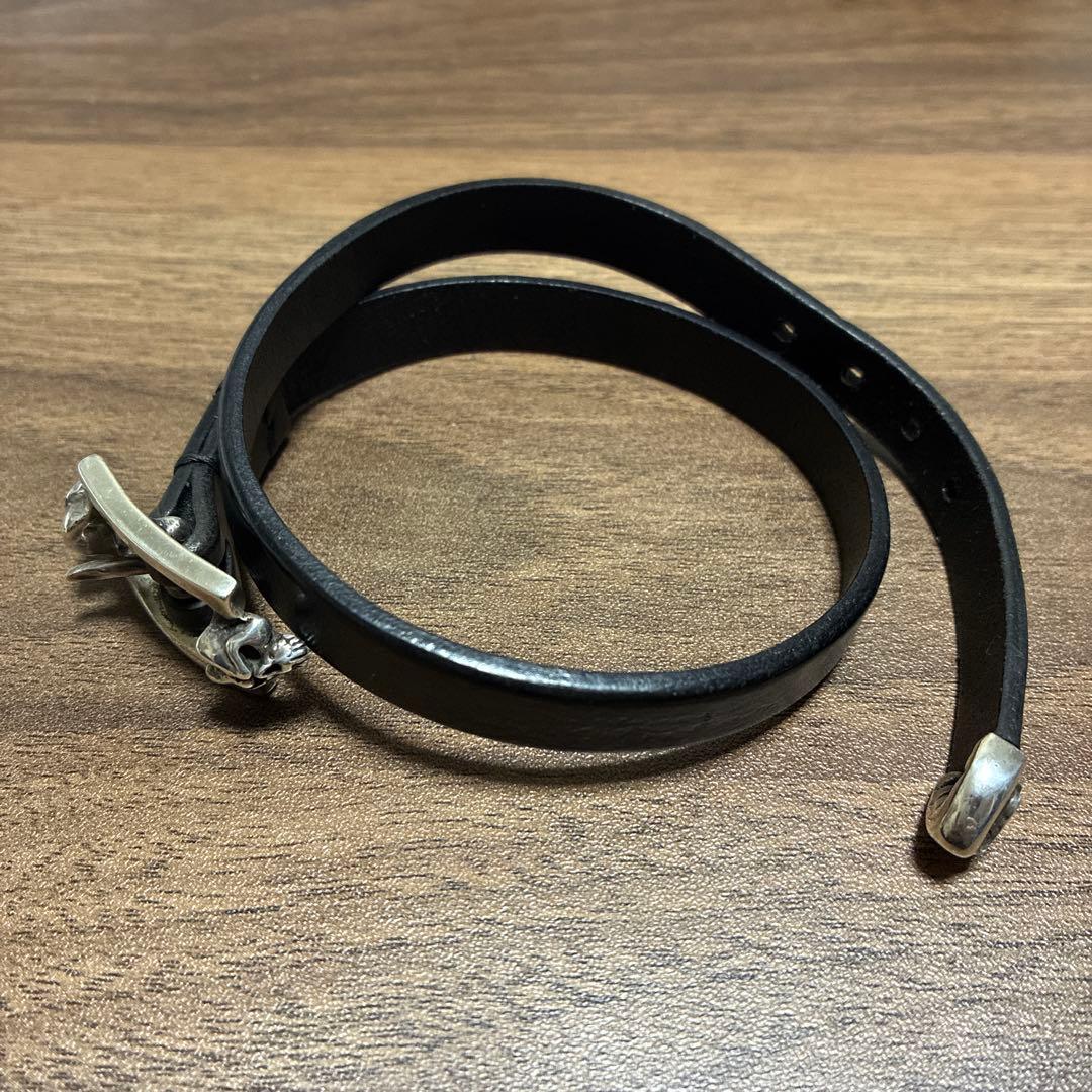 サーティーンデザインズ ダブルローリングレザーブレスレット