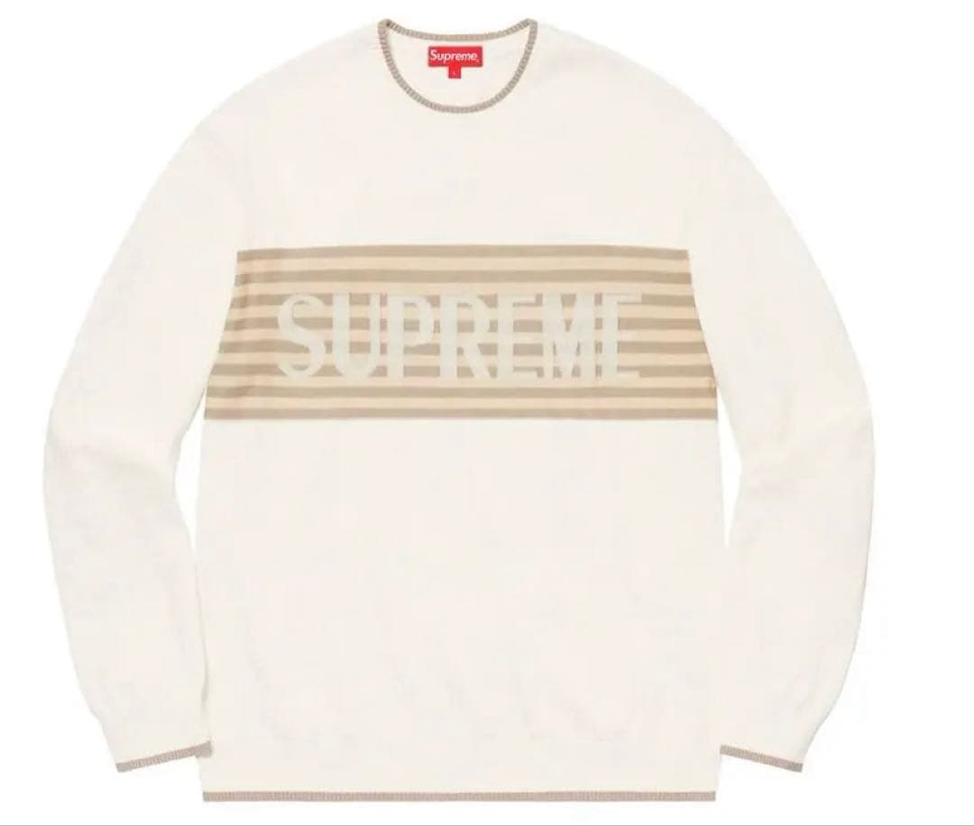 【美品】Supreme Chest Stripe Sweater