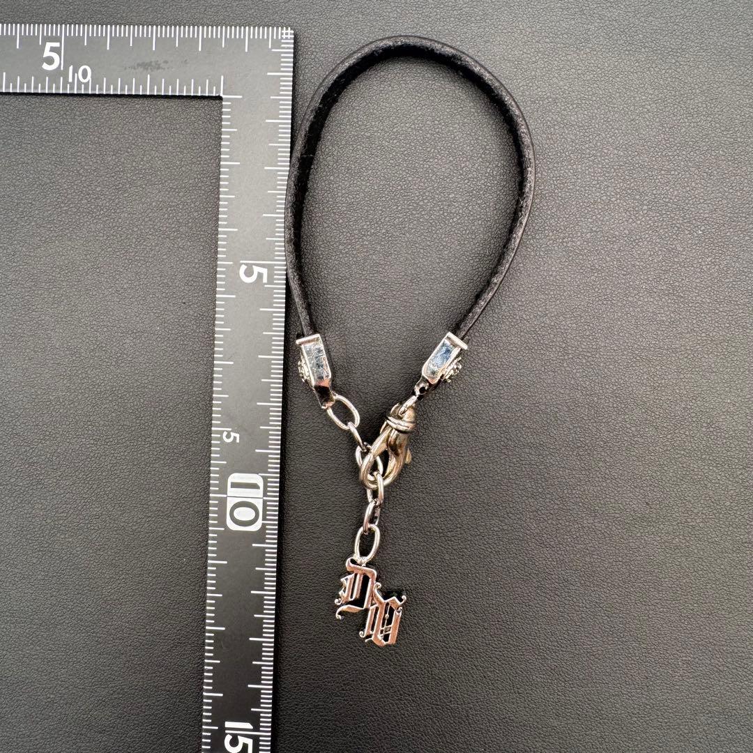 レア VERSACE ヴェルサーチ レザー ブレスレット チャーム イタリア製