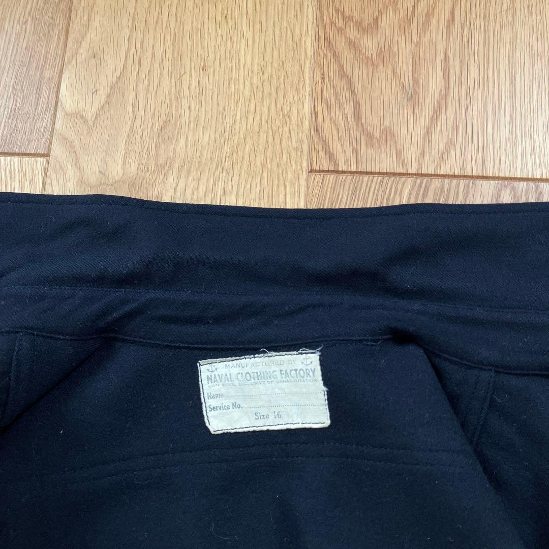【美品、貴重、サイズ16】40's US.NAVY CPO Wool Shirt