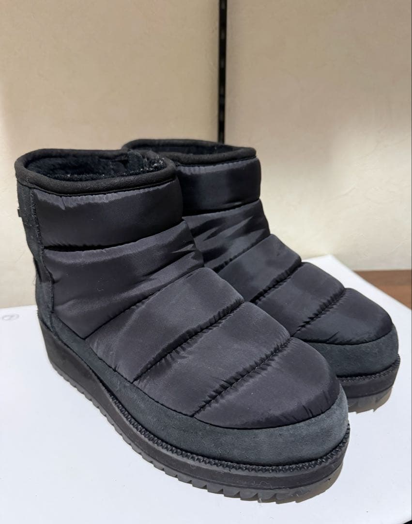 UGG ブラック ムートンブーツ スノーブーツ リッジミニ Rigde Mini
