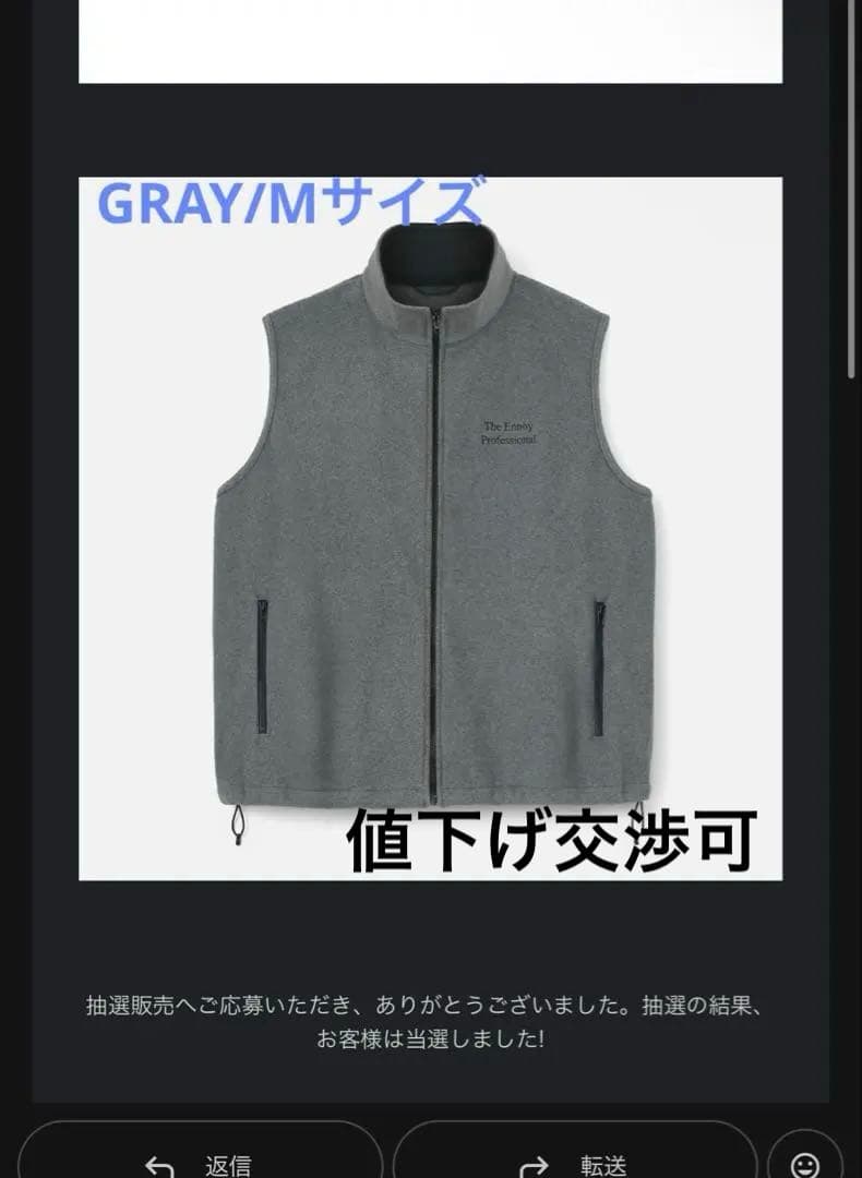 ennoyエンノイPROFESSIONAL FLEECE VEST (GRAY)