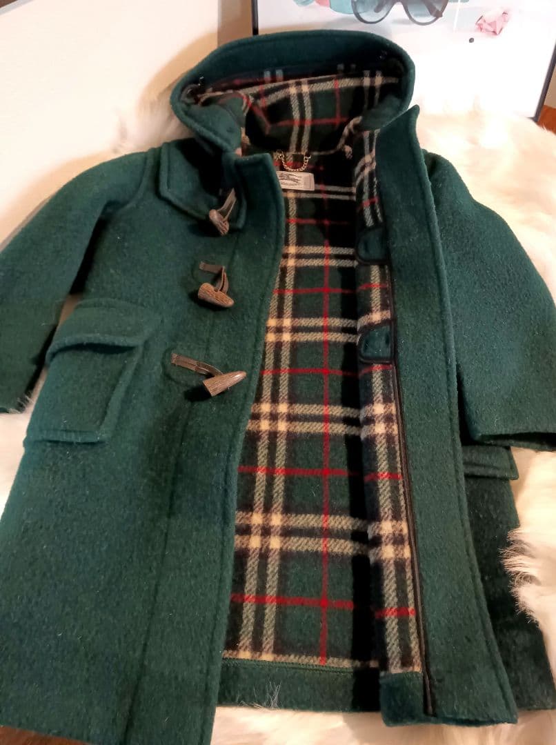 バーバリーズ Burberrys ダッフルコート キッズ 緑 グリーン