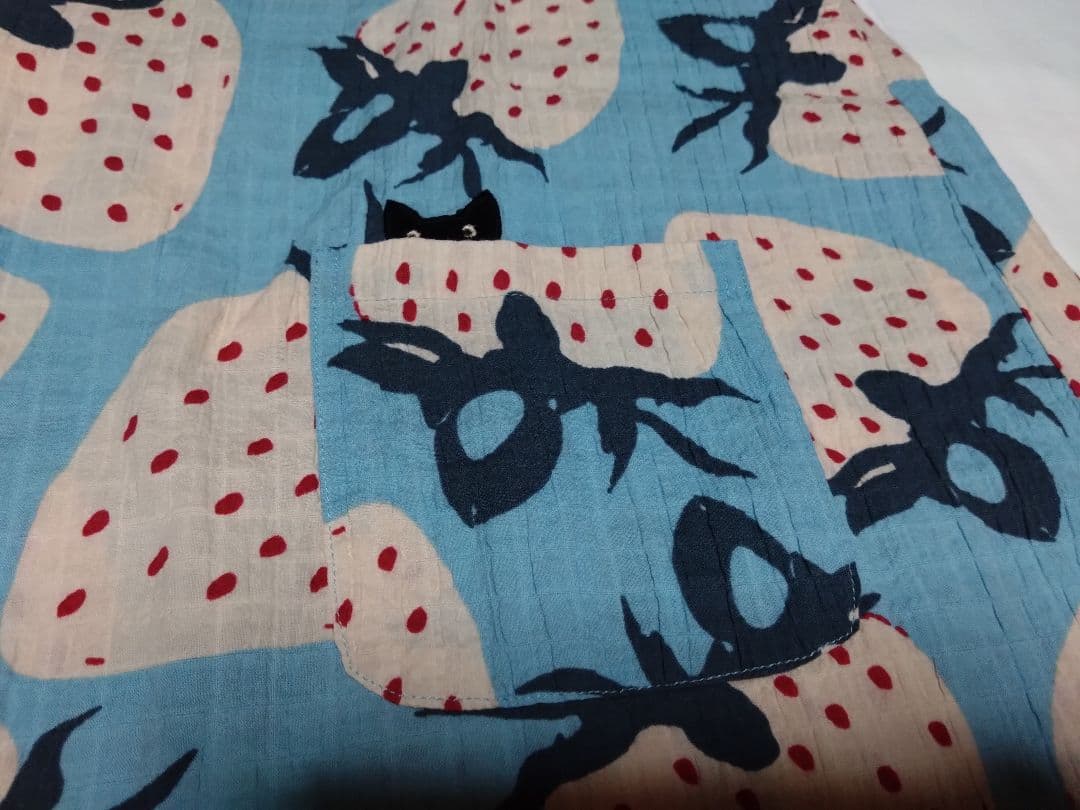 新品 マタノアツコ　いちご柄　半袖パジャマ　M ８分丈ズボン MEME ワコール