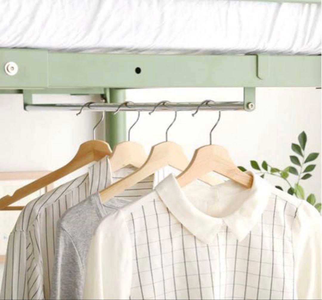 【NIKE好きぃ〜♡】　引取限定ニトリロフトベッド シングル　階段棚コンセ