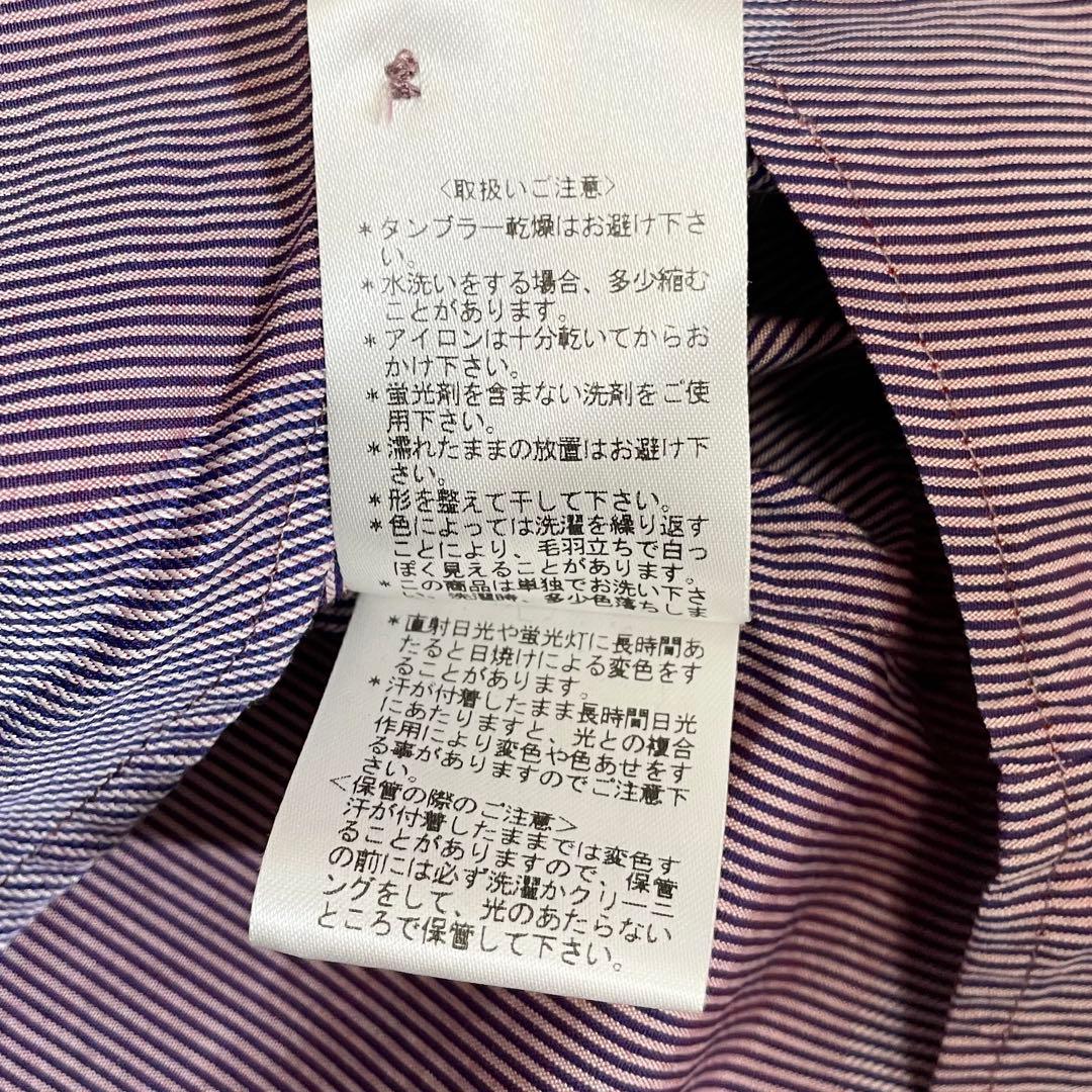 【美品】ヴィヴィアンウエストウッド　変形長袖シャツ・ドット柄・オーブロゴ刺繍・M