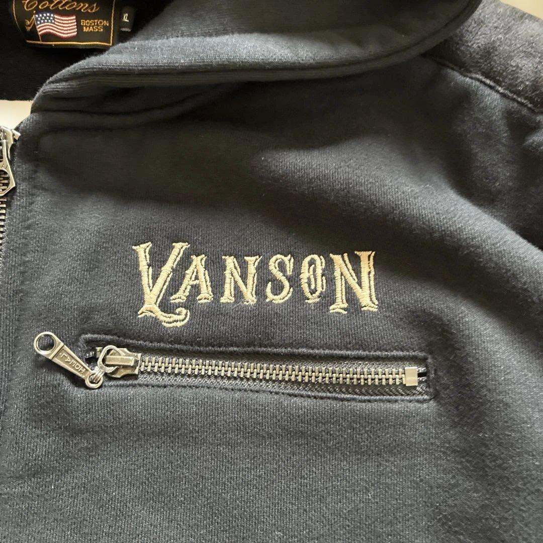 VANSON T.F.O.A スカル刺繍　スウェットパーカー XL
