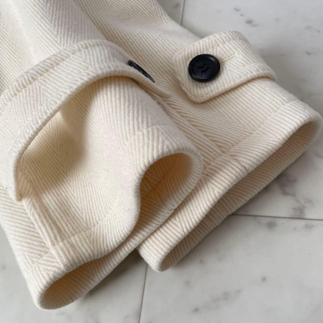 美品✨23区 ヘリンボーン ダッフルコート 定価8万 クリーニング済 サイズ40