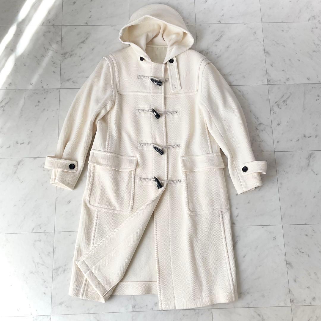美品✨23区 ヘリンボーン ダッフルコート 定価8万 クリーニング済 サイズ40