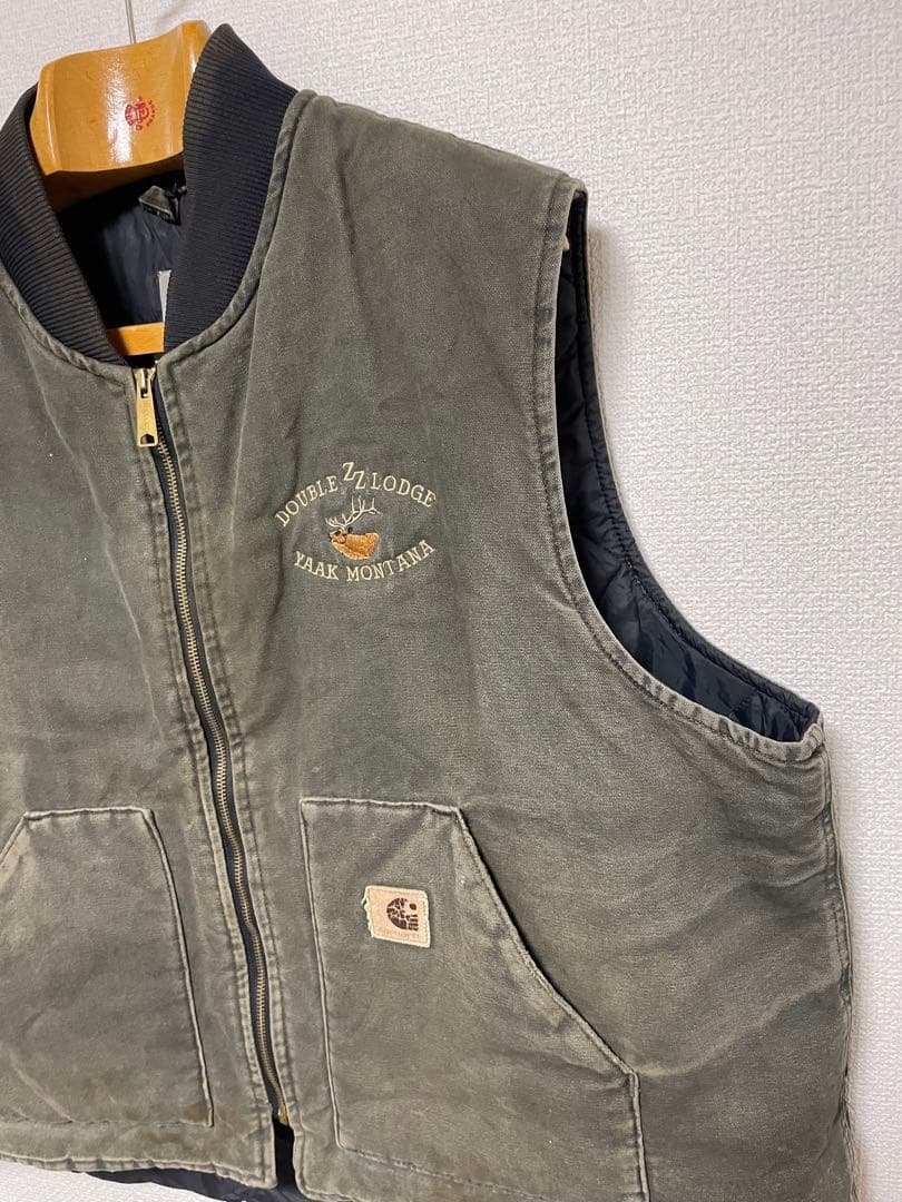USA製 Carhartt Duck Vest カーハート ダック地 ベスト