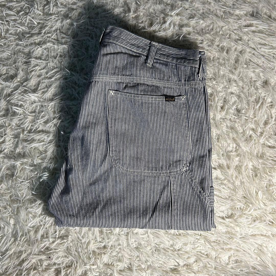 【美品】オアスロウ　ワーク　ペインターパンツ　ヒッコリー　or slow XL