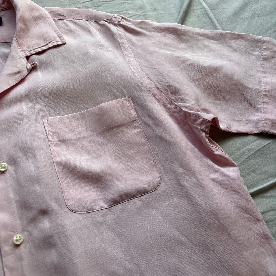 【90s】Ralph Lauren CALDWELL ピンク シルク リネン