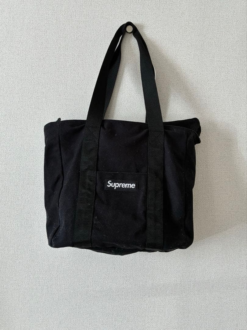 Supreme 20AW キャンバストート（ボックスロゴ）　黒