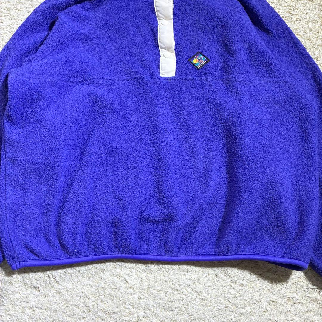 希少品　70s-80s woolrich シンチラスナップT USA製 フリース