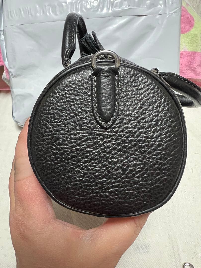COACH ブラックレザー ハンドバッグ　ショルダーバッグ