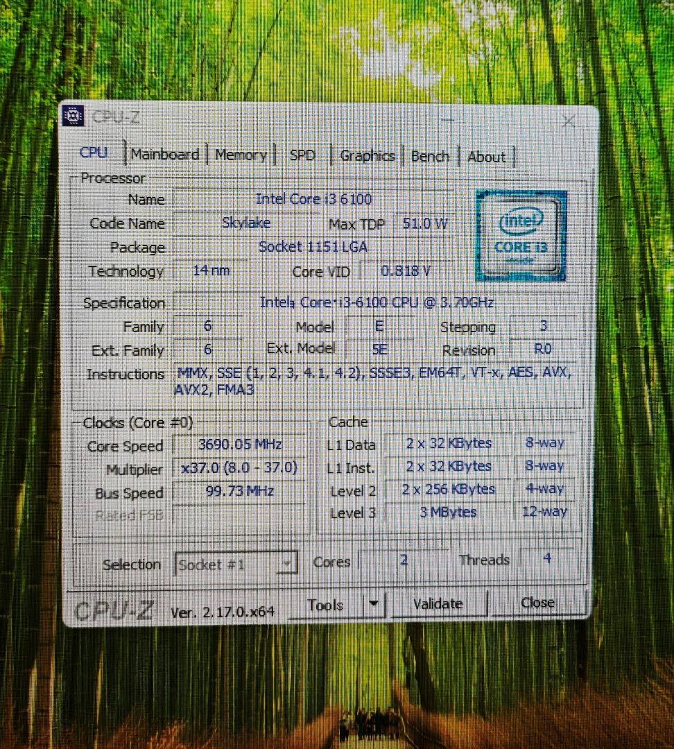 ミニPC HP EliteDesk 800 G3 i3/Ddr4 4GB/Ssd120